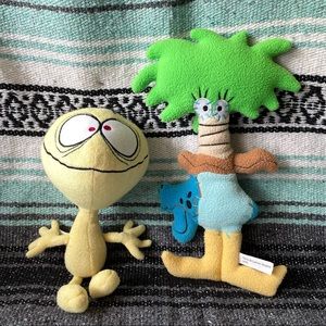 Fosters Home For Imaginary Friends Cheese & Coco Plush Toys Cartoon Network 2005